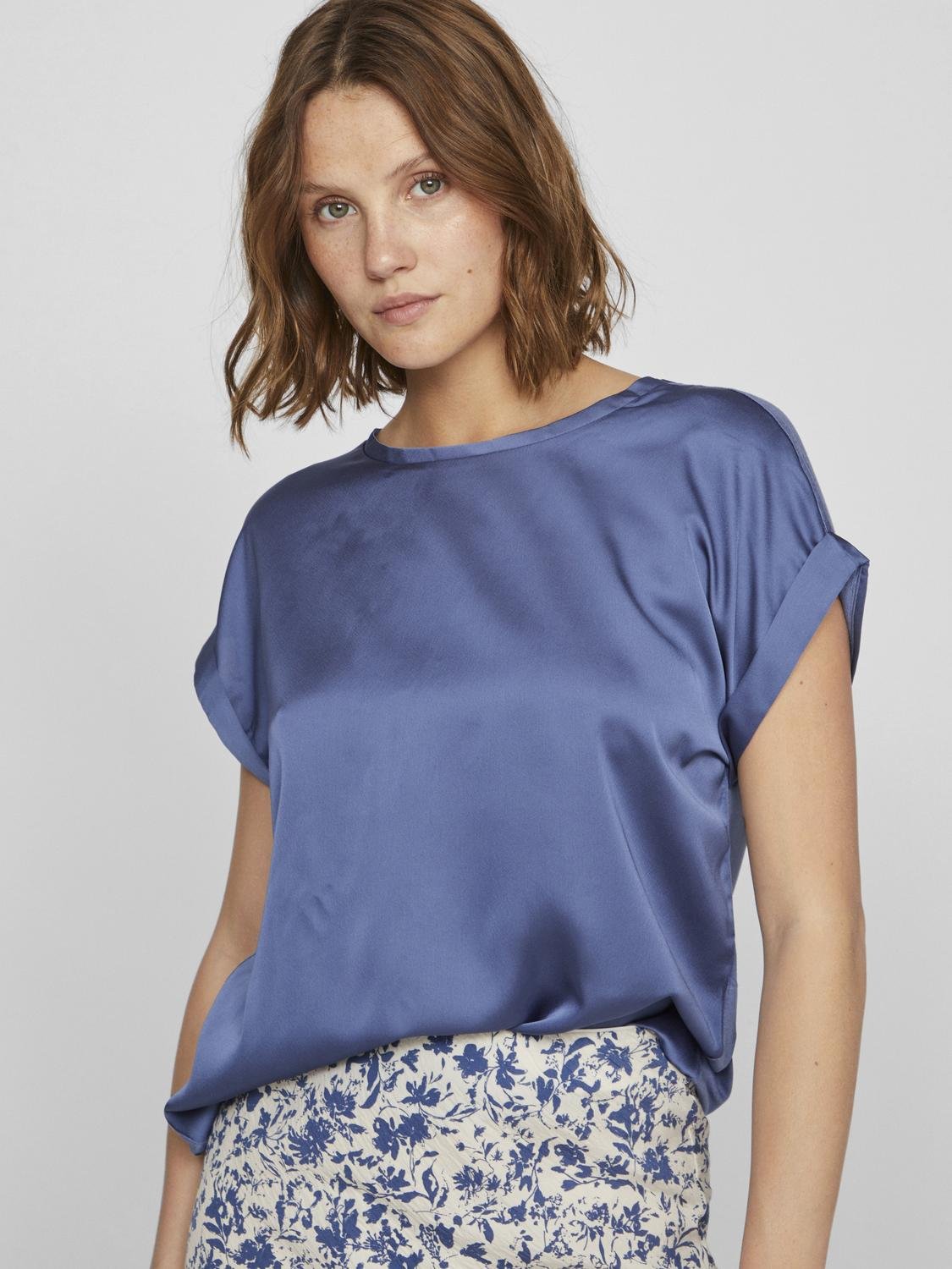 VIELLETTE Top - Bijou Blue - VERO MODA & VILA Bergvik
